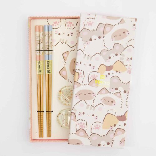Tokyo Design Studio - Eetstokjes Set - Kawaii Katten - 2 Paar