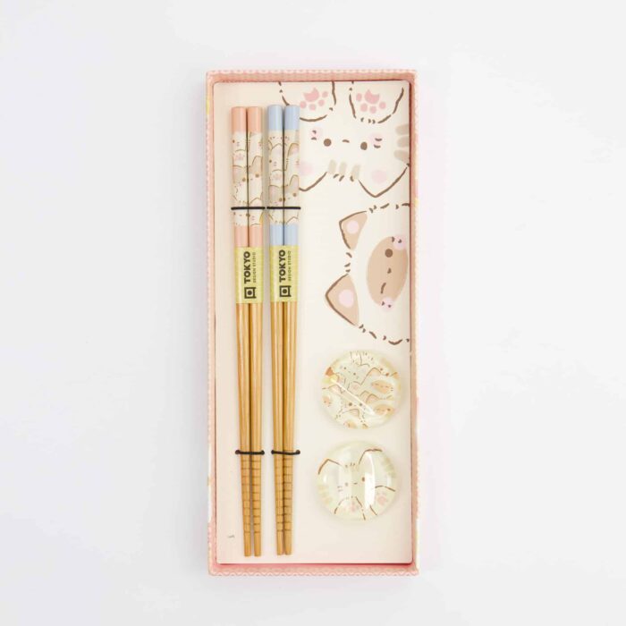 Tokyo Design Studio - Baguettes Japonaises - Chats Kawaii - Lot de 2 Paires – Image 2