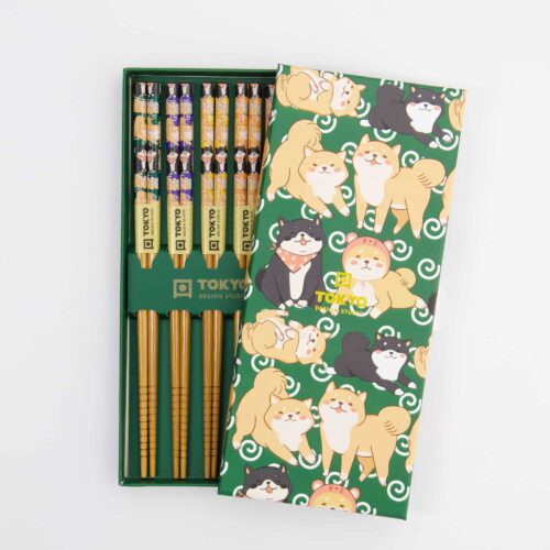 Tokyo Design Studio – Chopsticks Giftset – Shiba – 5 Paar