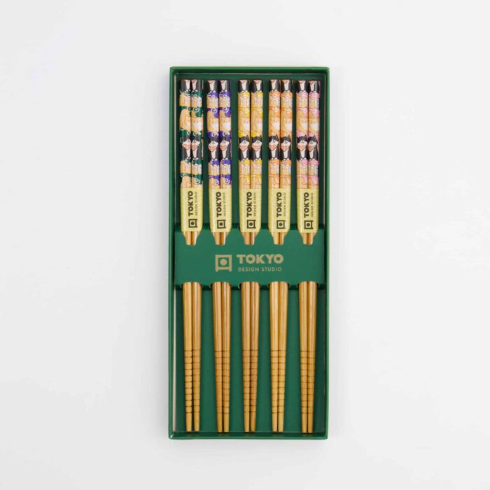 Tokyo Design Studio – Coffret Baguettes Cadeau – Shiba – 5 Paires – Image 4