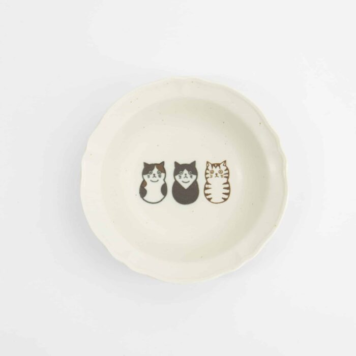 Tokyo Design Studio - Neko Maruke Assiette Chat - Coupelle à Sauce - 14x2.5cm – Image 3