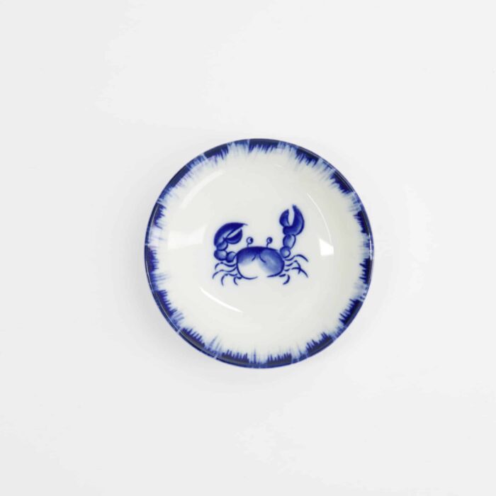 Tokyo Design Studio - Coupelle à Sauce Crabe - Bleu/Blanc - 9x2cm – Image 2