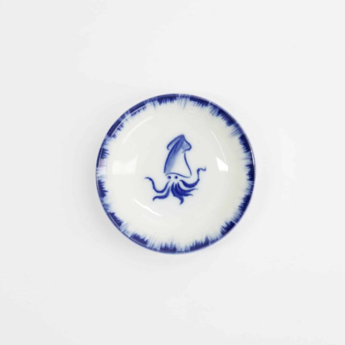 Tokyo Design Studio – Coupelle à Sauce Poulpe – Bleu/Blanc – 9x2cm – Image 2