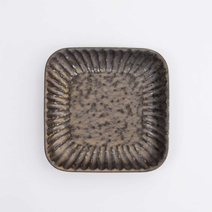 Tokyo Design Studio - Mino Craft - Assiette Carrée - 16x16x2.5cm - Gris – Image 4