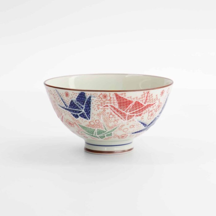 Tokyo Design Studio – Kawaii – Bol à Riz – Grue Origami – 11,5x6 cm – 300 ml – Rouge – Image 2