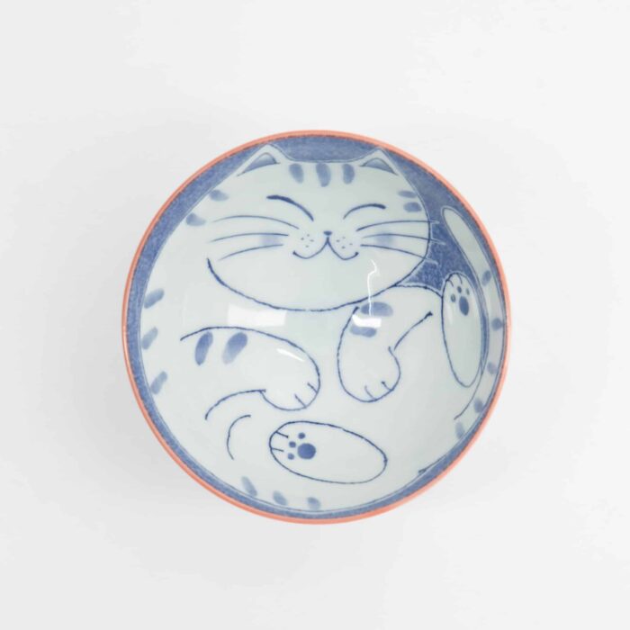 Tokyo Design Studio - Kawaii - Bol à Riz - Chat - 11,5x6cm - 300ml - Rouge – Image 2