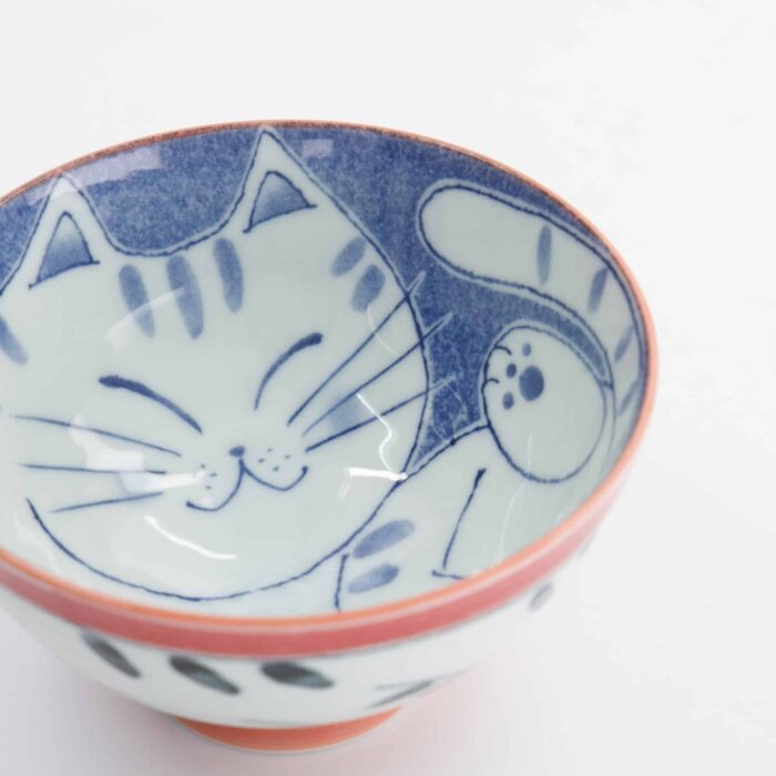 Tokyo Design Studio - Kawaii - Bol à Riz - Chat - 11,5x6cm - 300ml - Rouge – Image 4