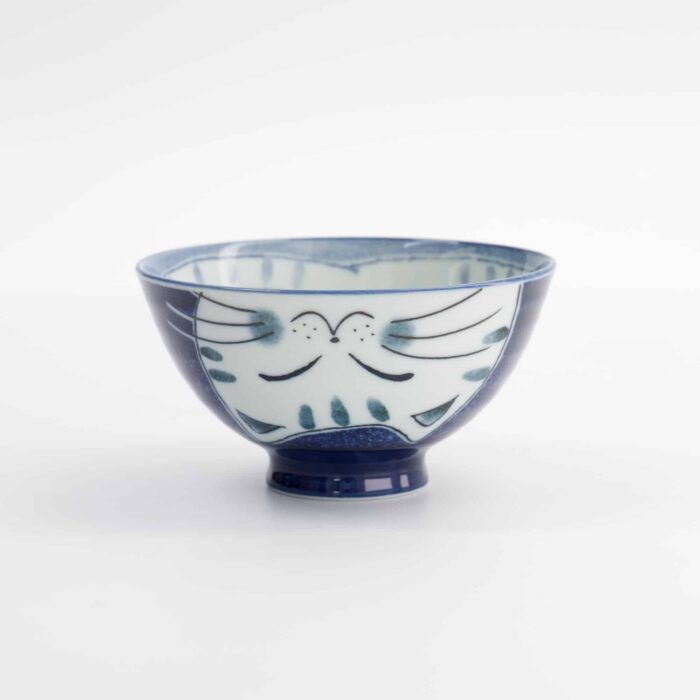 Tokyo Design Studio – Kawaii – Bol à Riz – Chat – 11,5x6cm – 300ml – Bleu – Image 2