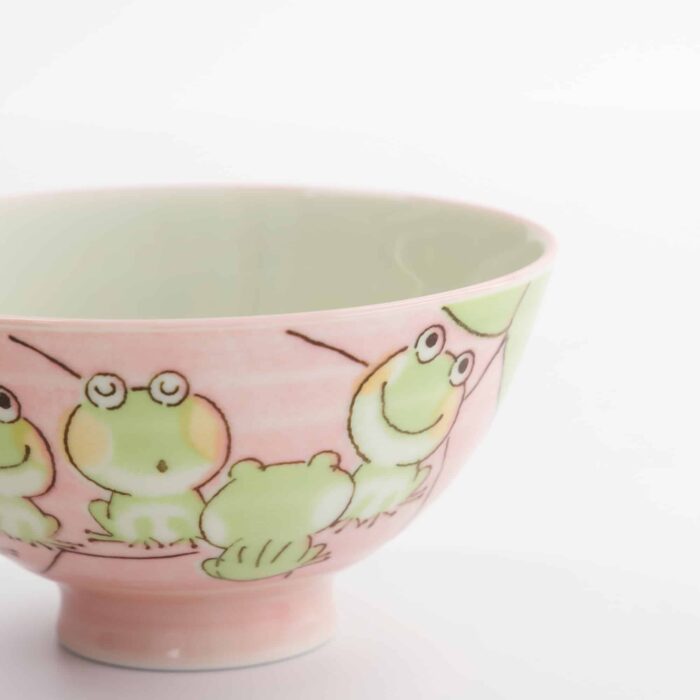Tokyo Design Studio – Bol à Riz Kawaii – Grenouille – Rose – 11,4x6,2cm – 300ml – Image 3