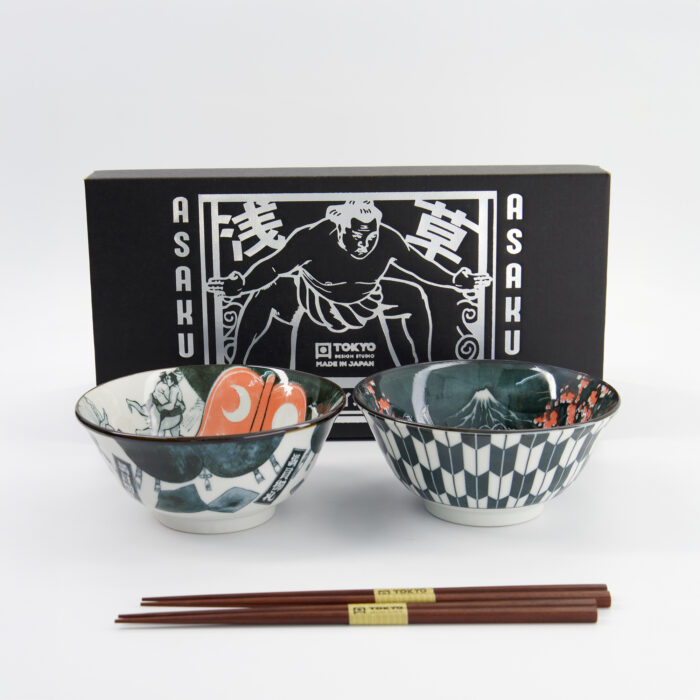 Tokyo Design Studio - Asakusa - Noodlekommen Set - 2 Persoons - 14.8x7cm - 550ml