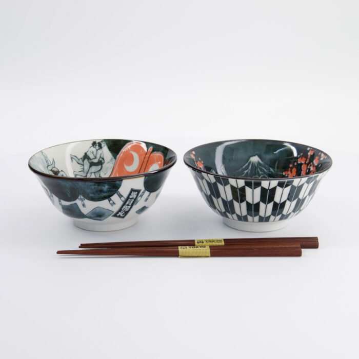 Tokyo Design Studio - Asakusa - Bols à Nouilles Set - 2 Personnes - 14.8x7cm - 550ml – Image 4