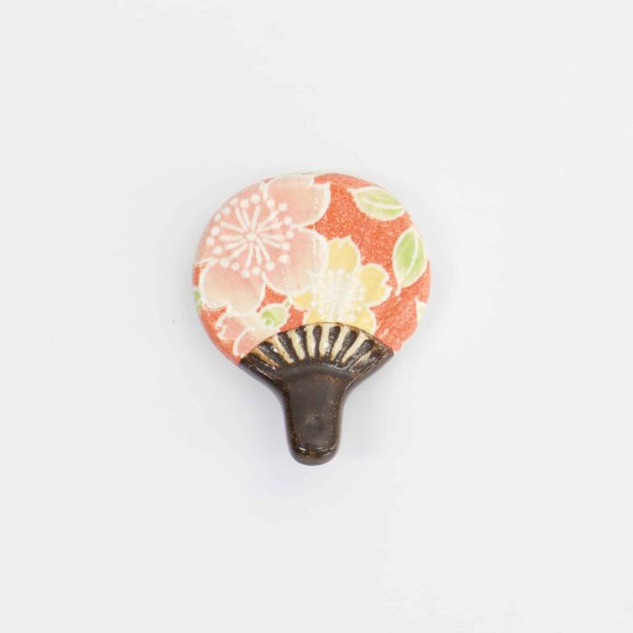Tokyo Design Studio - Kawaii - Repose-baguettes - Éventail Rouge - 4x4.9x1.6cm – Image 2