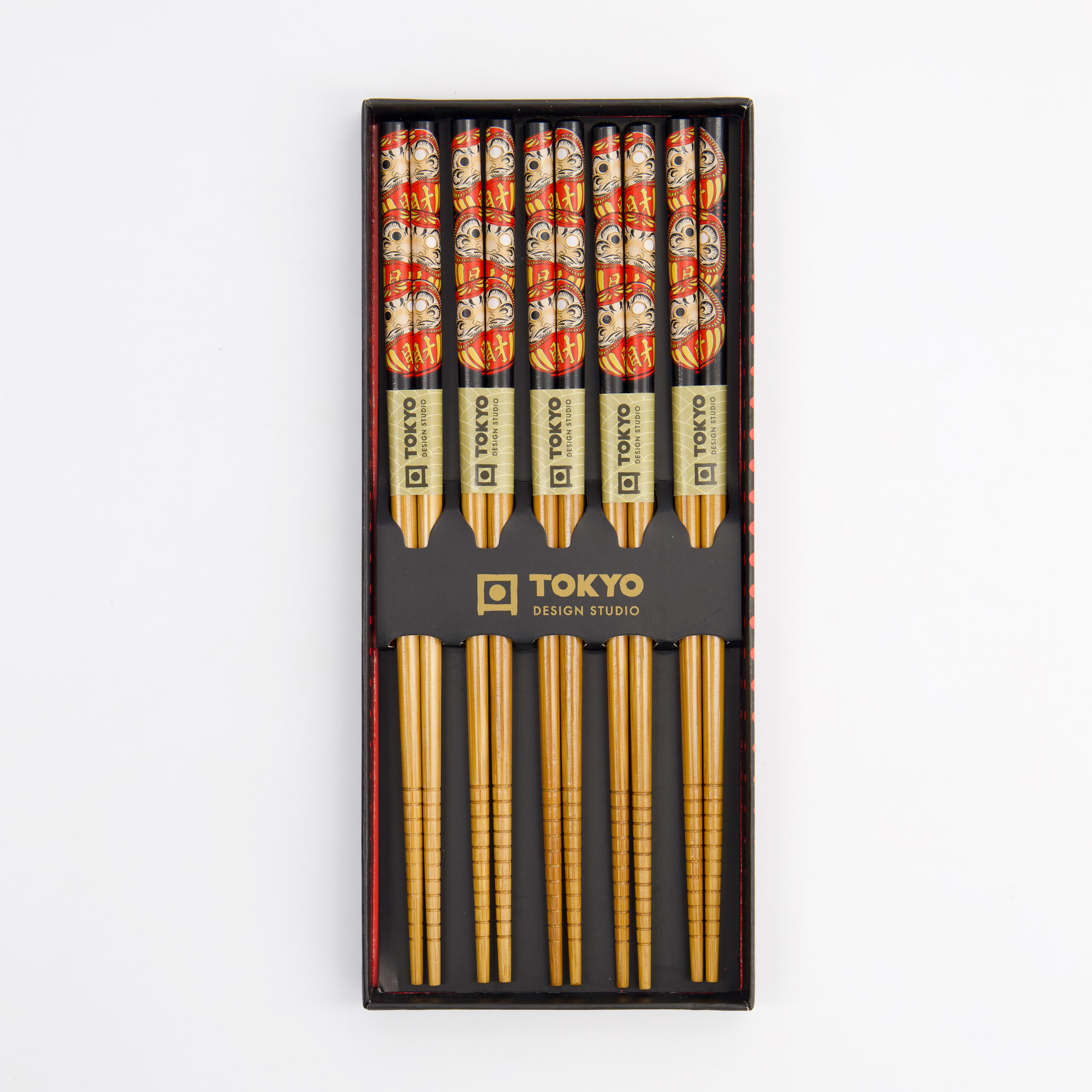 Tokyo Design Studio - Daruma - Coffret Cadeau Baguettes - 5 pièces – Image 2
