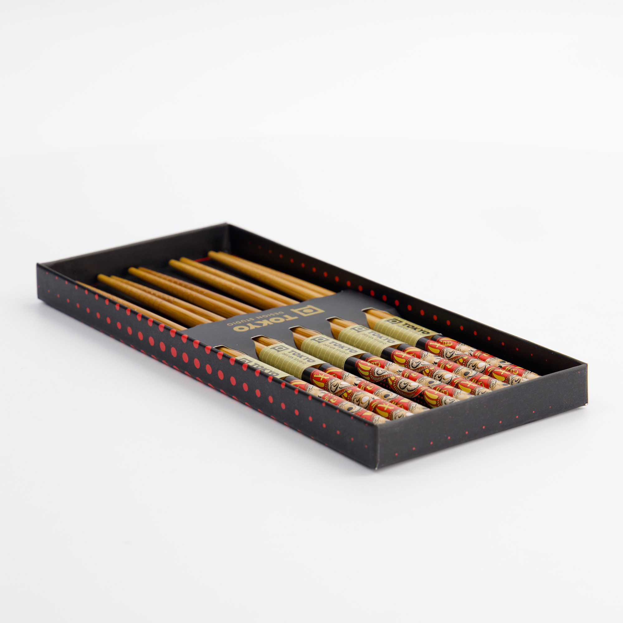 Tokyo Design Studio - Daruma - Coffret Cadeau Baguettes - 5 pièces – Image 4