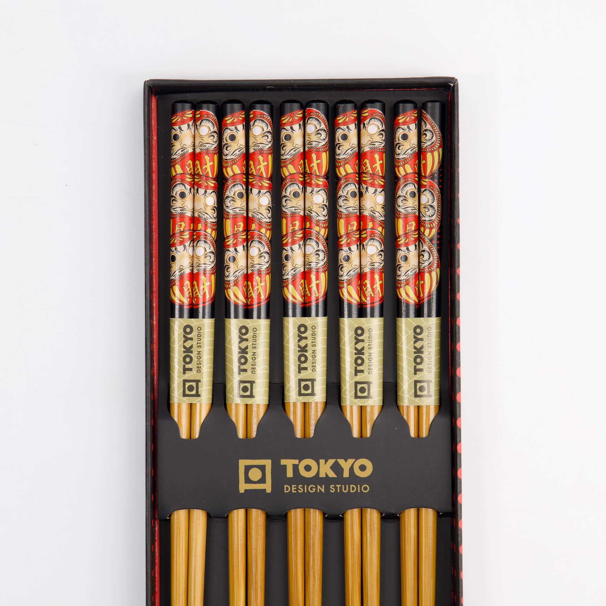 Tokyo Design Studio - Daruma - Coffret Cadeau Baguettes - 5 pièces – Image 5