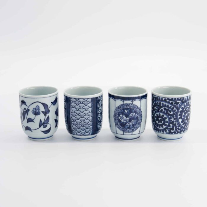 Tokyo Design Studio - Coffret Cadeau Tasses - 4 Pièces - Bleu/Blanc - 160ml - 6.5x7.5cm – Image 7