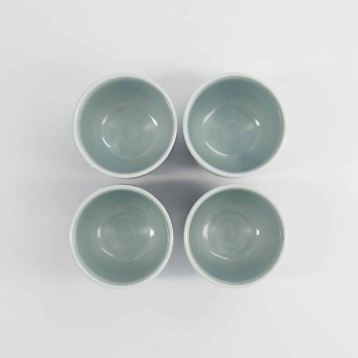 Tokyo Design Studio - Coffret Cadeau Tasses - 4 Pièces - Bleu/Blanc - 160ml - 6.5x7.5cm – Image 5