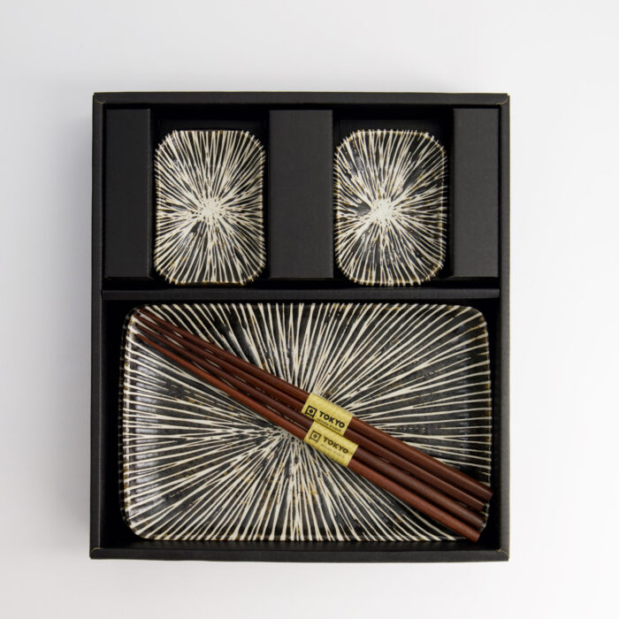 Tokyo Design Studio - Brown Tokusa - Coffret Sushi - 2 Personnes - 20.8x13.3x2.5cm & 8.8x6.3x2.5cm – Image 4