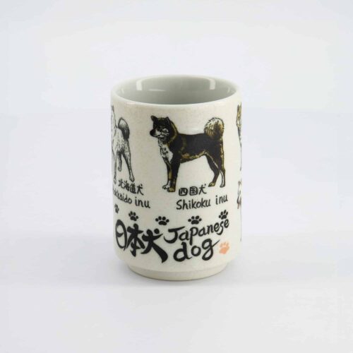 Tokyo Design Studio - Beker - Emboss Japanse Honden - 7,2cm x 10,2cm - 260ml