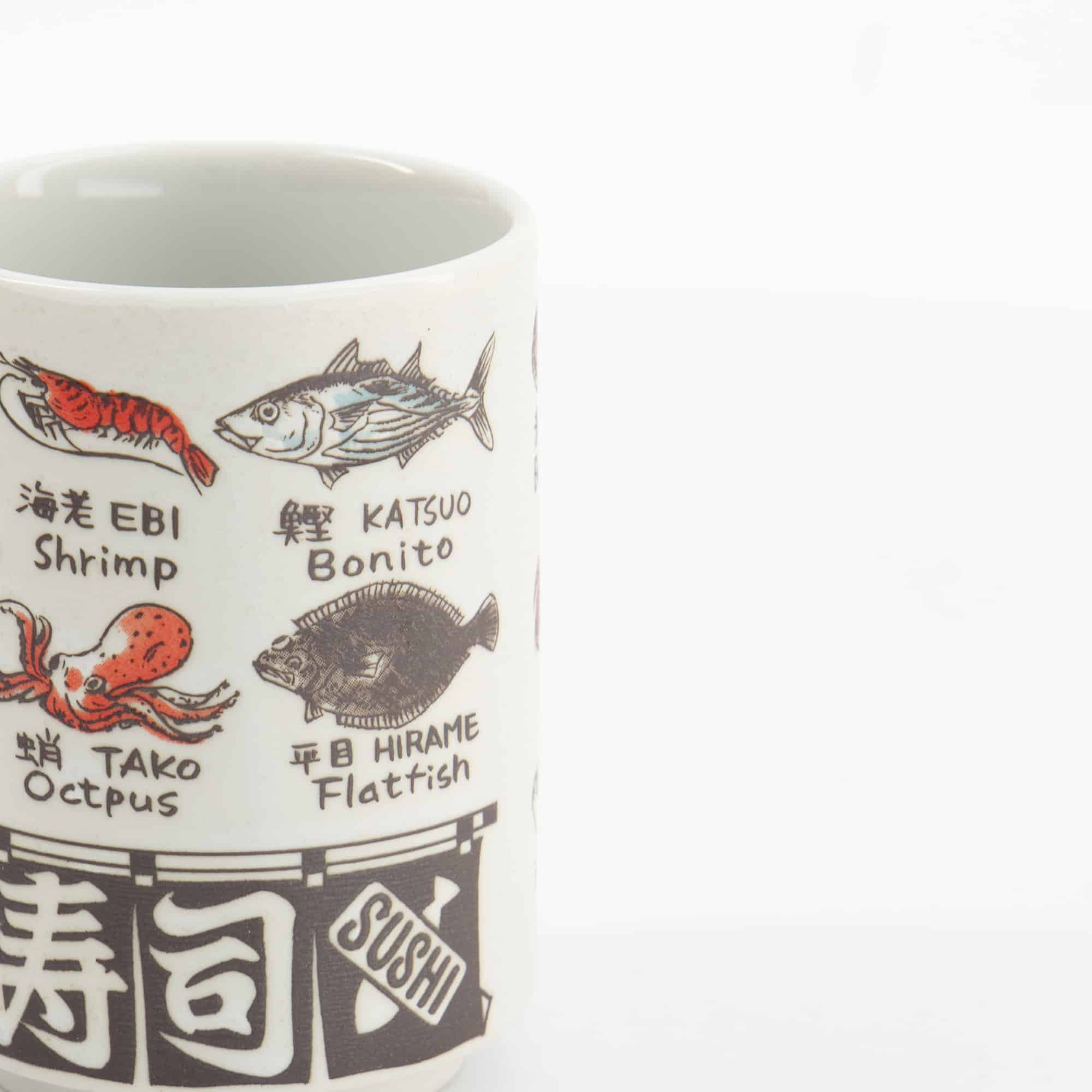 Tokyo Design Studio - Tasse - Poisson en relief - 7,2cm x 10,2cm - 260ml – Image 4