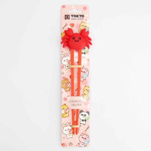 Tokyo Design Studio - Kinder Chopsticks - Krab - Rood - 22cm