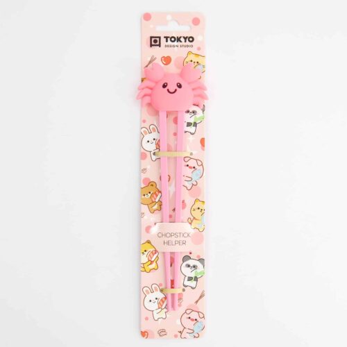 Tokyo Design Studio - Kinder Chopsticks - Krab - Roze - 22cm