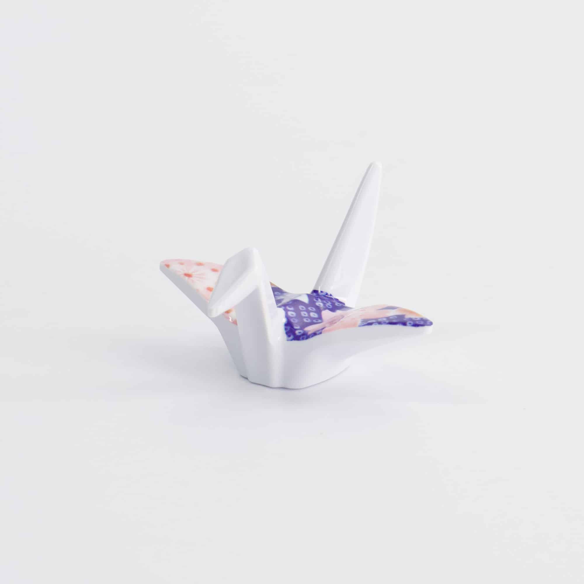 Tokyo Design Studio – Chopstickhouder - Kraanvogel Blauw - 5,7x5x3 cm