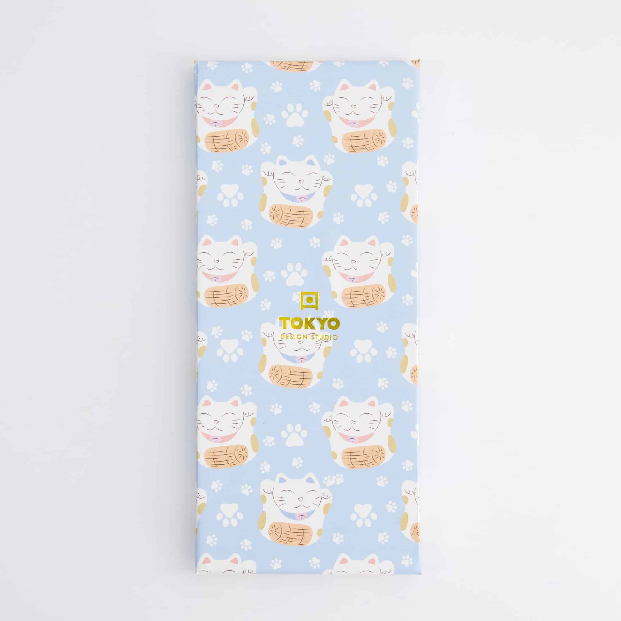 Tokyo Design Studio – Coffret de Baguettes – Lot de cinq – Lucky Cat – Bleu – Image 5