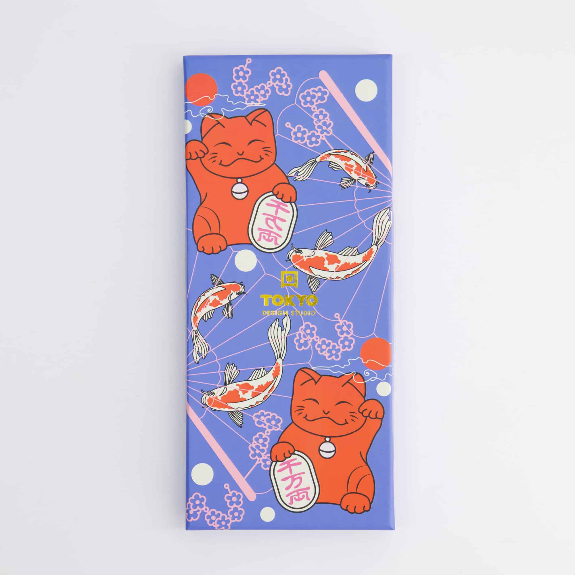 Tokyo Design Studio - Coffret Baguettes Japonaises - Set de 5 - Chat Porte-Bonheur & Carpe Koi – Image 3