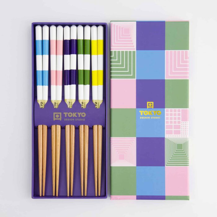 Tokyo Design Studio – Coffret Baguettes – Lot de cinq – Carré – Image 2