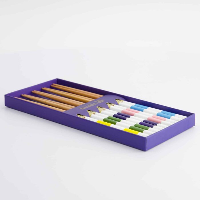 Tokyo Design Studio – Coffret Baguettes – Lot de cinq – Carré – Image 6