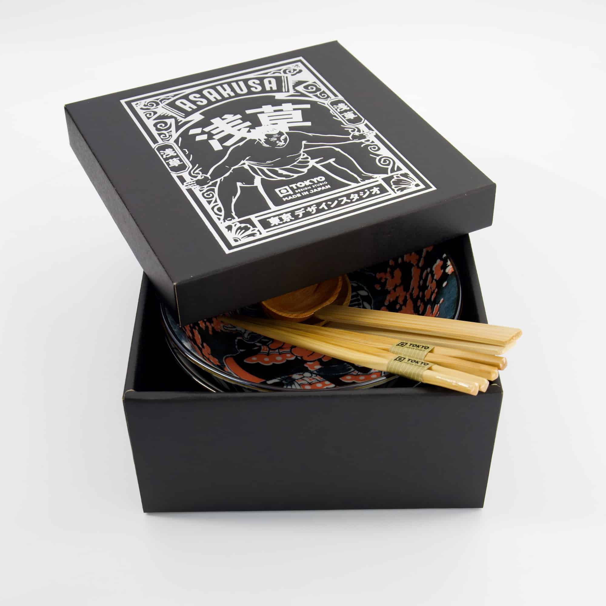 Tokyo Design Studio - Asakusa - Coffret Cadeau Ramen - 6 pièces - 20.5x8cm - 1250ml - Variante 2 – Image 2
