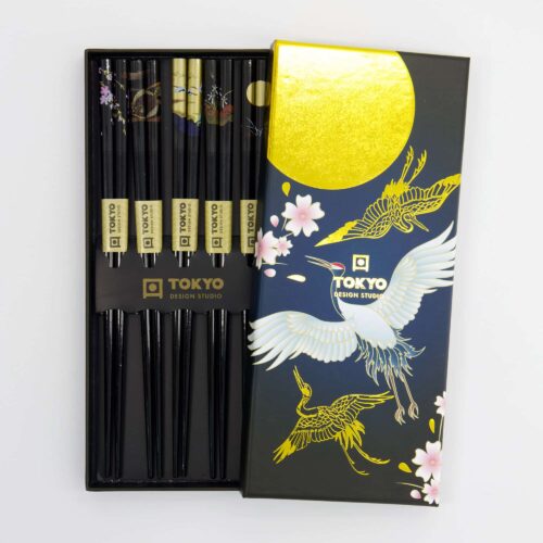 Tokyo Design Studio - Chopstick Giftset - Kraanvogel - Vijfdelig