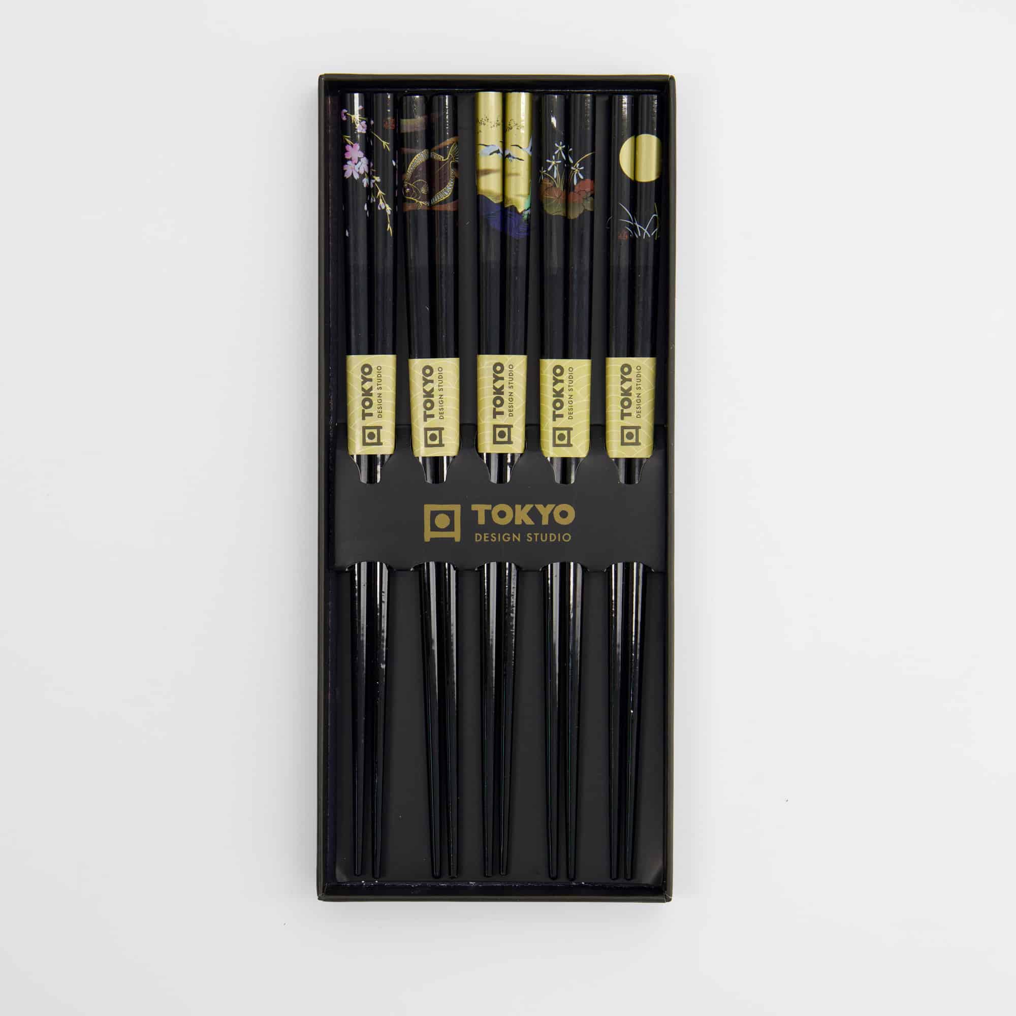 Tokyo Design Studio - Coffret de Baguettes - Grue - Cinq Pièces – Image 3