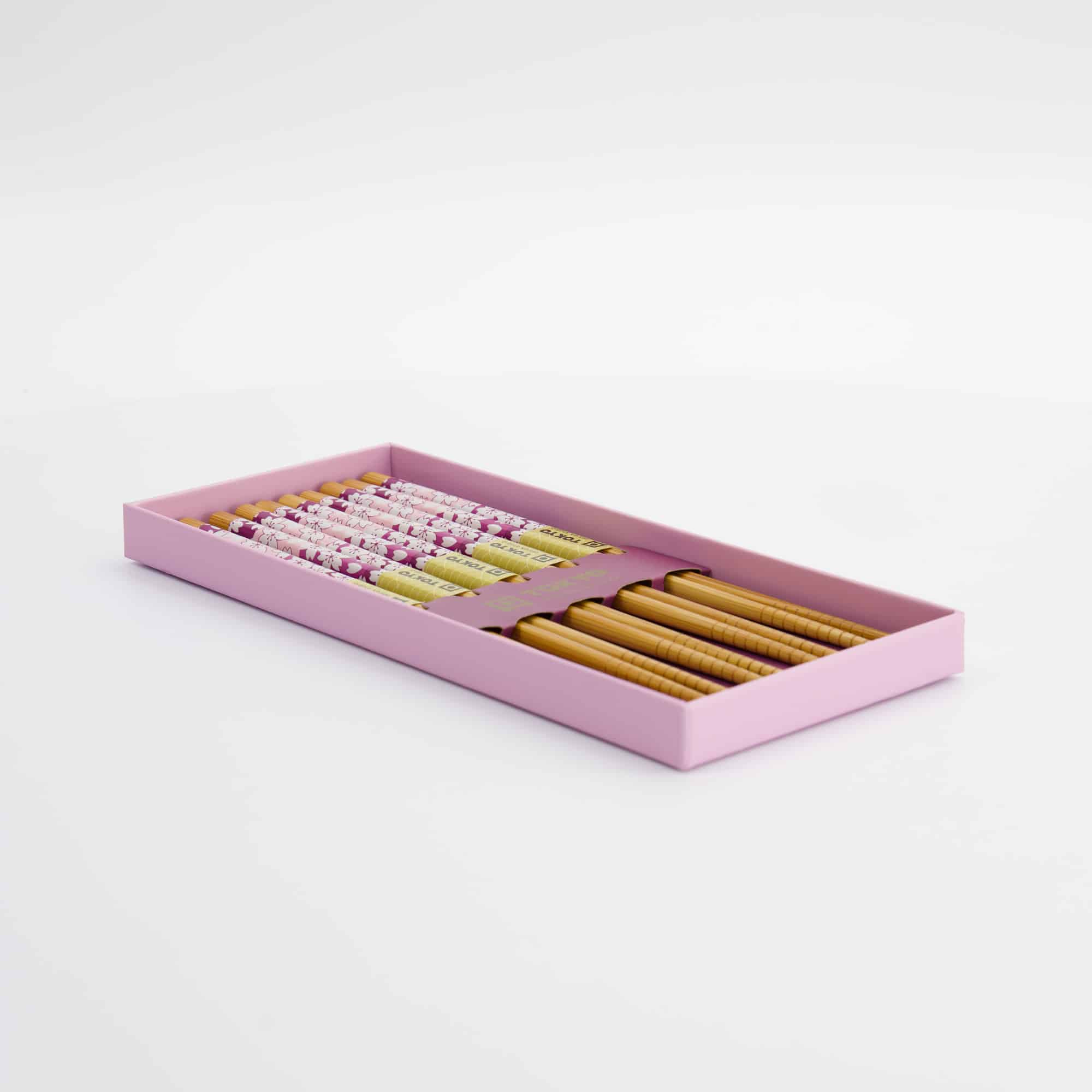 Tokyo Design Studio – Coffret de baguettes - Set de cinq - White Sakura – Image 5