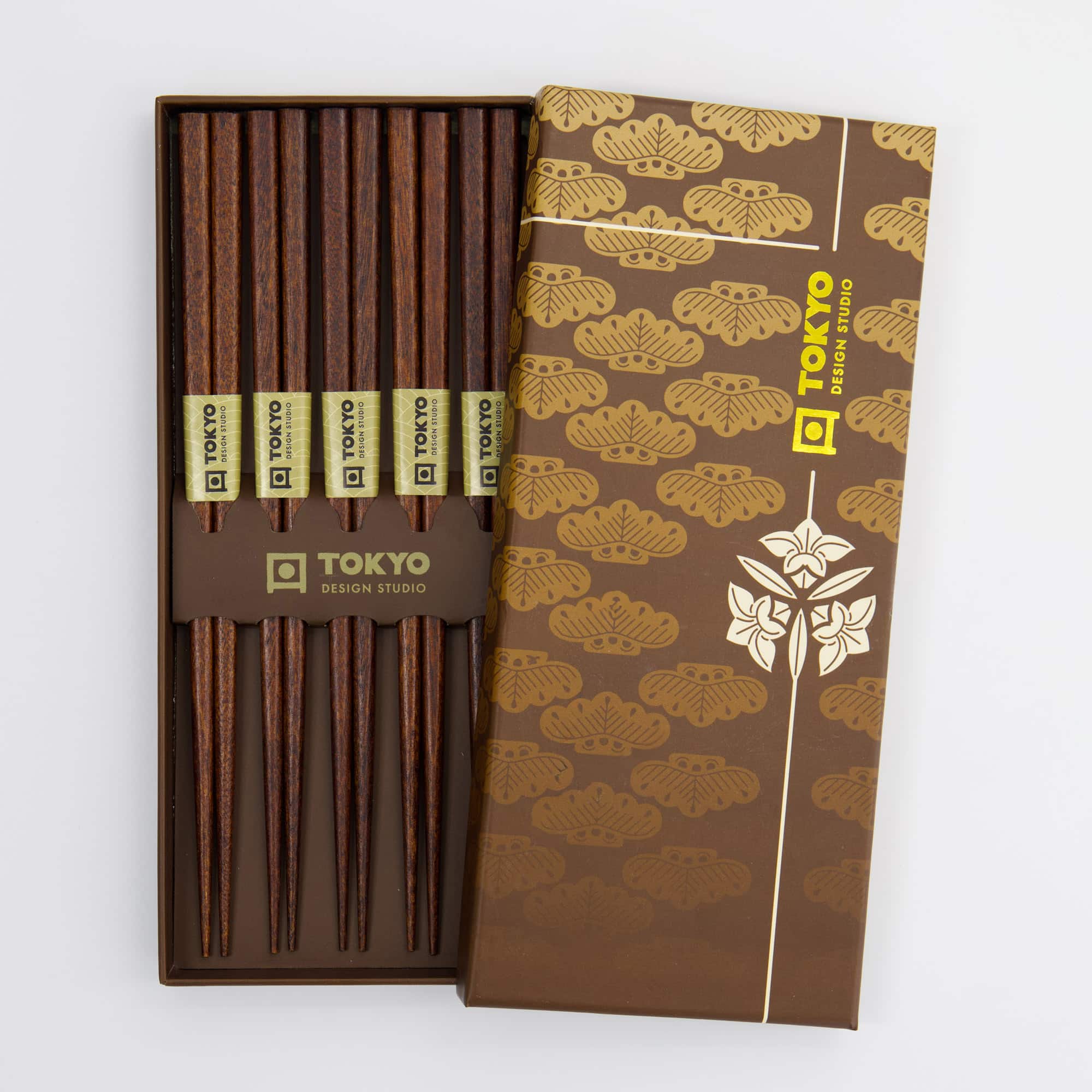 Tokyo Design Studio – Chopstick Giftset – Set van vijf – Golden Cloud