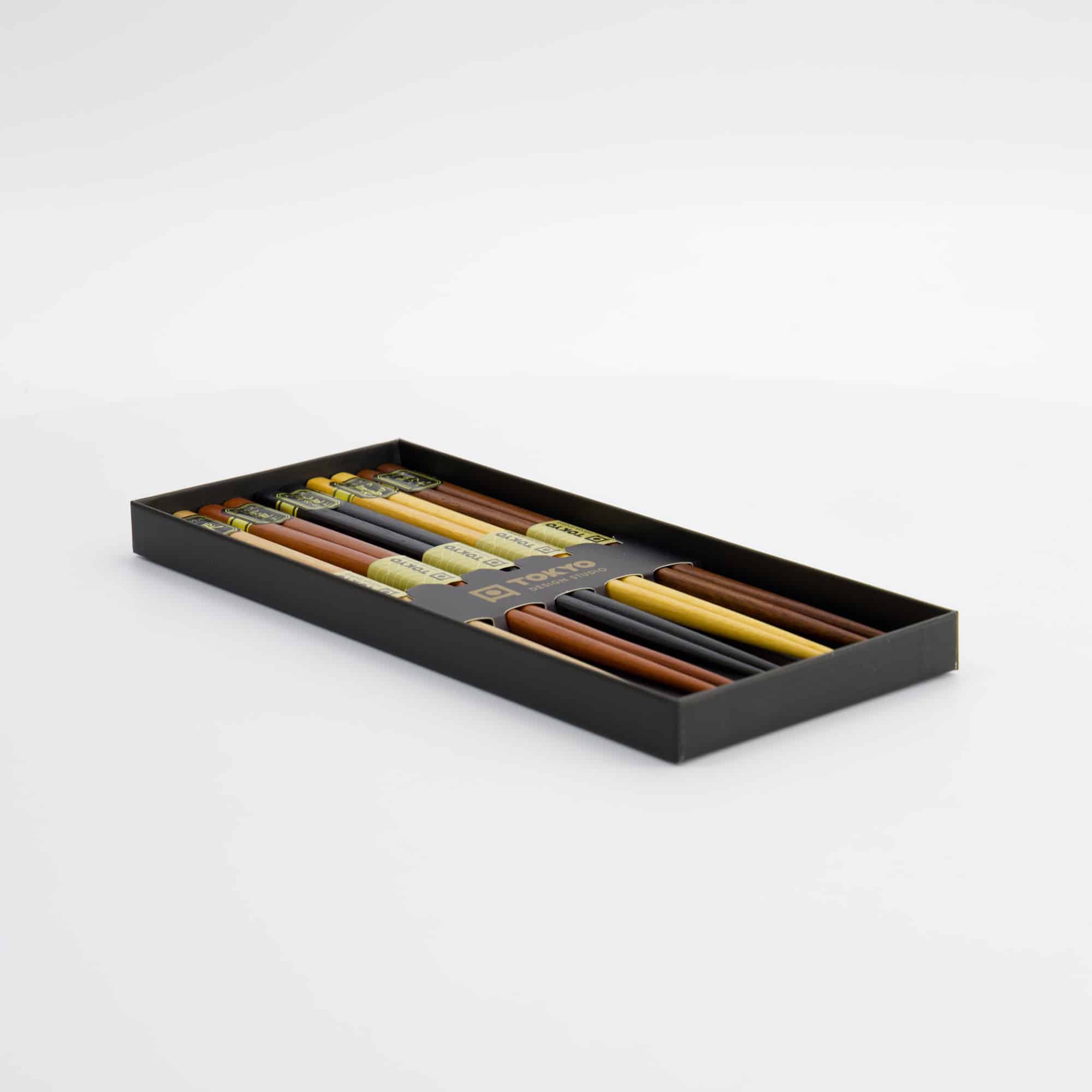 Tokyo Design Studio – Coffret Baguettes Japonaises – Lot de cinq – Dragon Argenté – Image 5