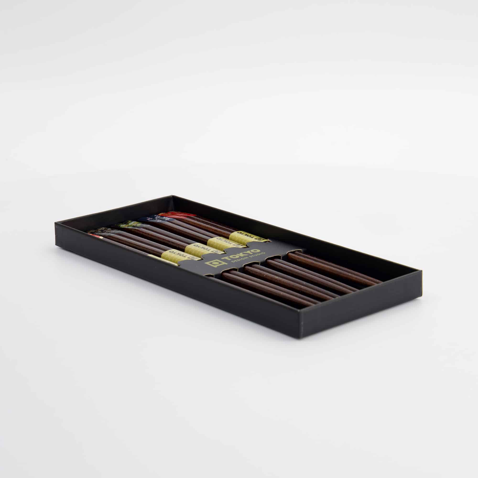 Tokyo Design Studio – Coffret Baguettes – Lot de cinq – Night Sakura – Image 5