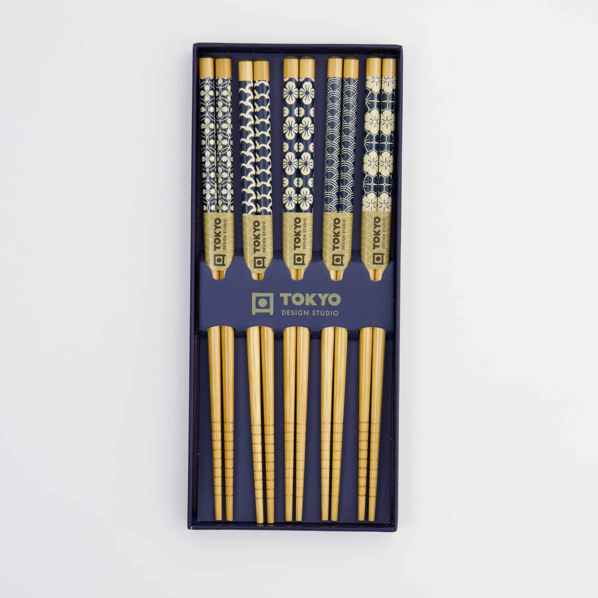 Tokyo Design Studio - Coffret Baguettes - Blue Wave - cinq pièces – Image 3