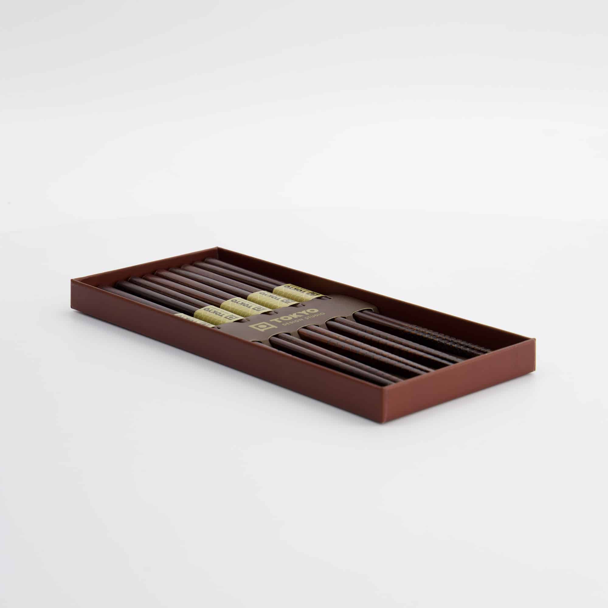 Tokyo Design Studio – Coffret Cadeau Baguettes - Lot de Cinq - Ukiyoe – Image 5