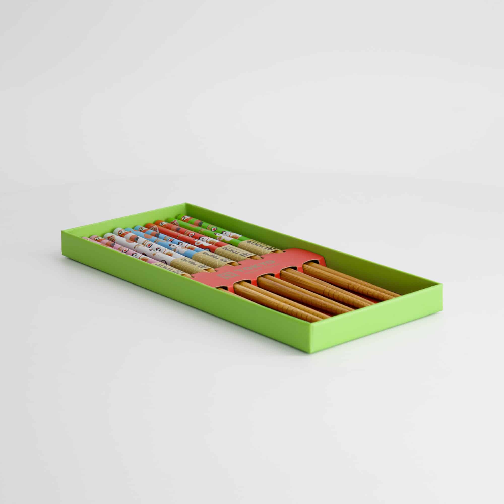 Tokyo Design Studio – Coffret de Baguettes – Lot de cinq – Lucky Cat – Image 4