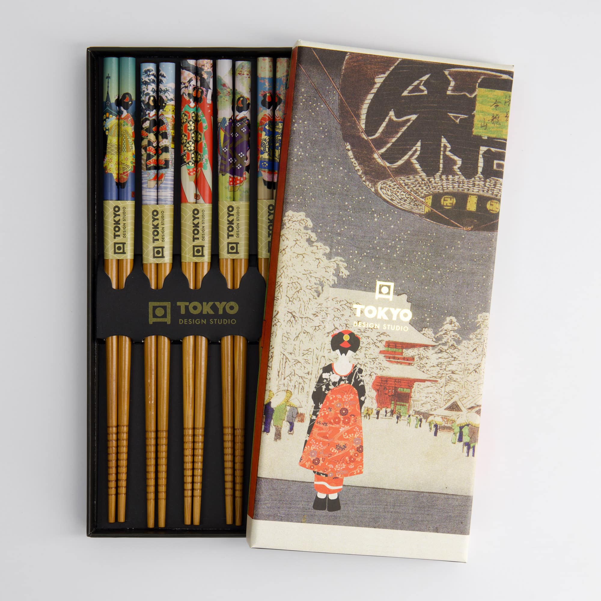 Tokyo Design Studio – Chopstick Giftset – Set van vijf – Maiko