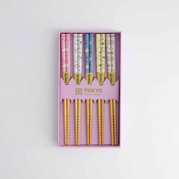 Tokyo Design Studio - Coffret de Baguettes Enfant/5 - Chats Tayaki – Image 3