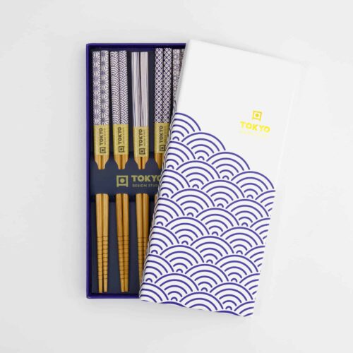 Tokyo Design Studio - Chopstick Giftset - Nippon Blue Wave - vijfdelig