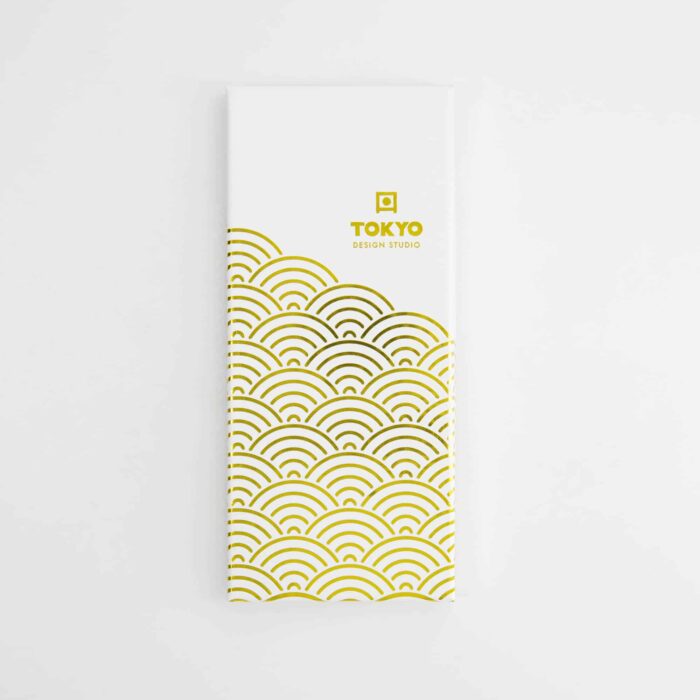 Tokyo Design Studio – Coffret de Baguettes Japonaises – Lot de cinq – Gold Wave – Image 3