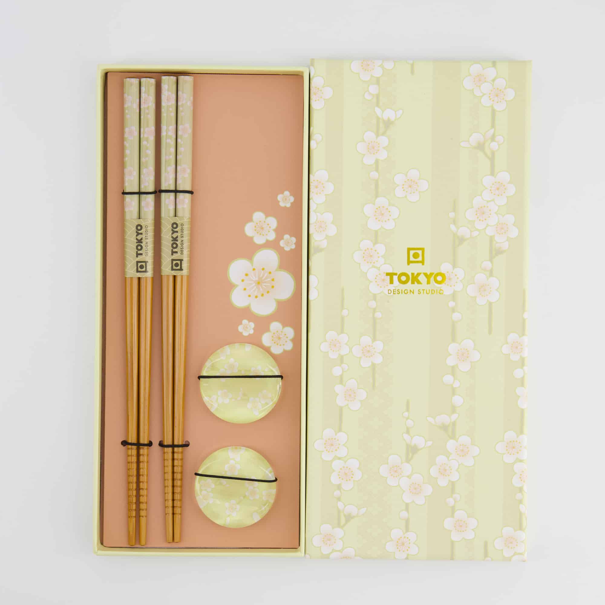 Tokyo Design Studio - Coffret Baguettes - Pink Flower - Ensemble de 4 pièces – Image 3