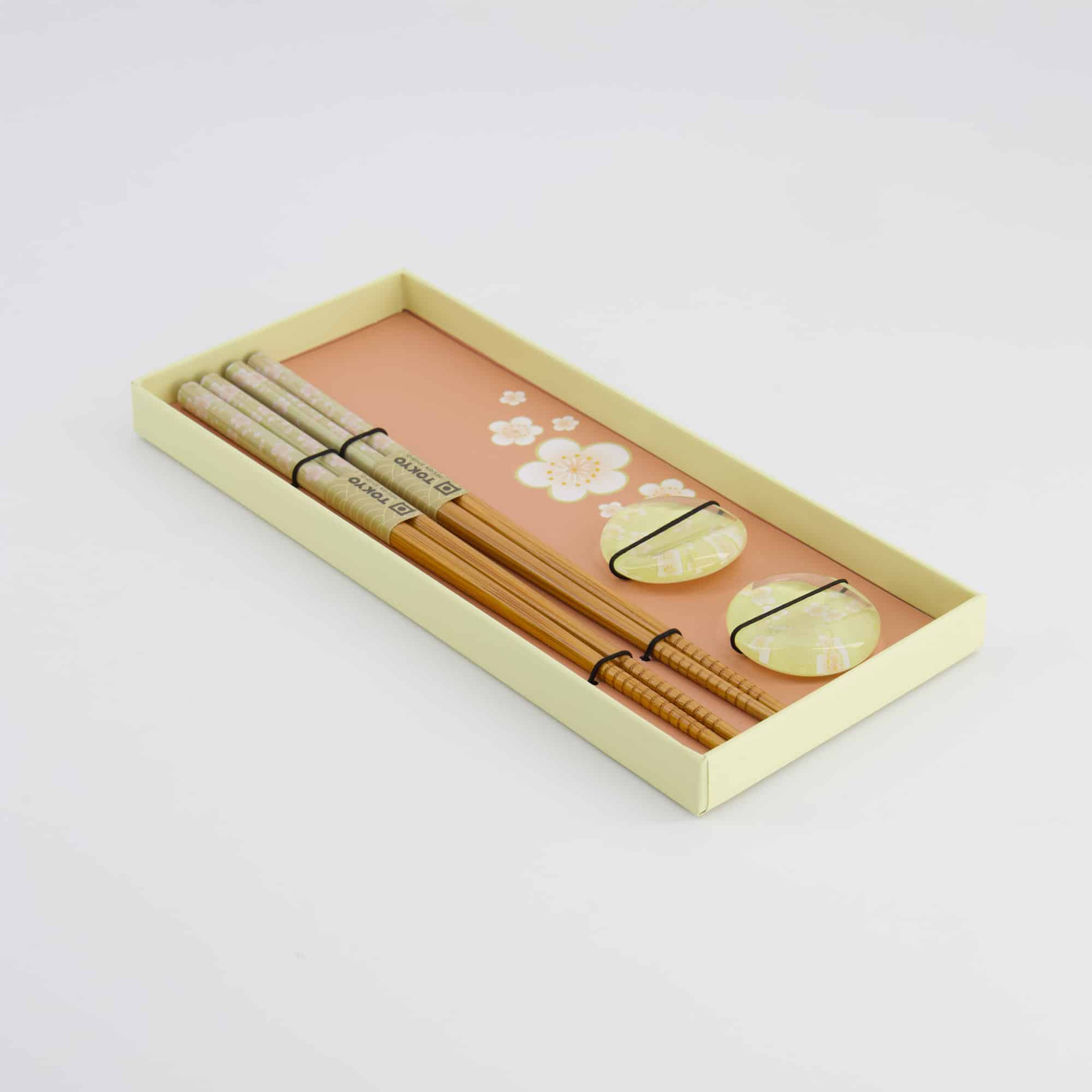 Tokyo Design Studio - Coffret Baguettes - Pink Flower - Ensemble de 4 pièces – Image 4