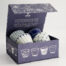 Cup Giftset 4pcs 8.3x6.5cm 180ml Blue/White