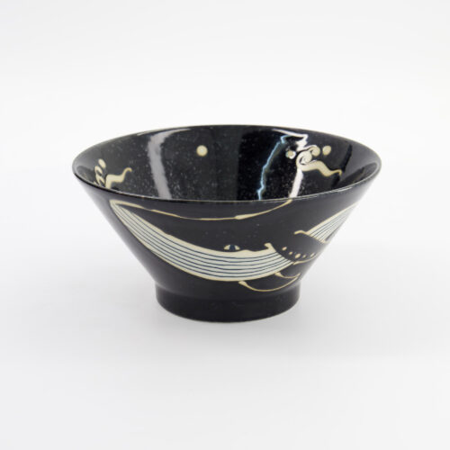 Tokyo Design Studio - Kawaii - Bowl - Black Whale - 18.5x9cm