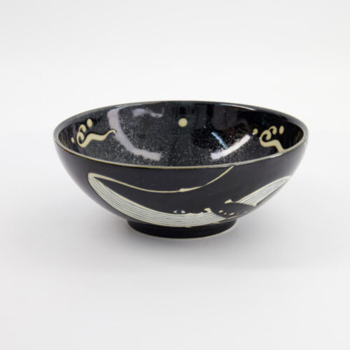 Tokyo Design Studio - Kawaii - Ramenkom - Zwarte Walvis - 21,3x8,2cm - 1450ml